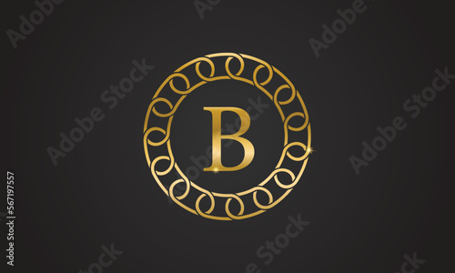 Billionaire logo design, icon design template element, Vector Illustration. photo