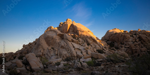Joshua Tree Rocks at Sunrise
