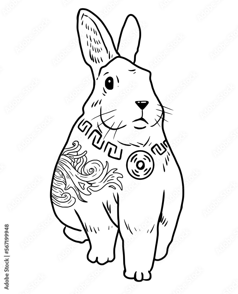 Obraz premium Shio Water Rabbit.