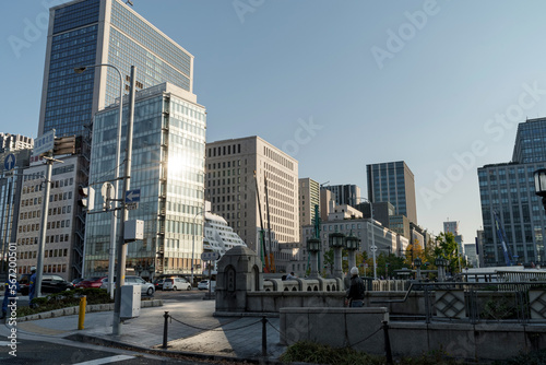 夕暮れの日本の風景・大阪中之島御堂筋周辺 photo