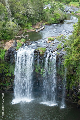 Dangar Falls  a waterfall with plunge pool and upstream view