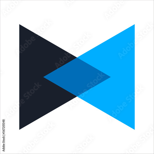 Blue and Black Business Logo