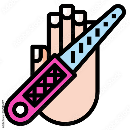 nailfile filled outline icon