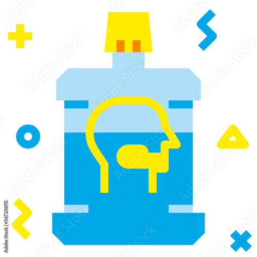 mouthwash flat icon