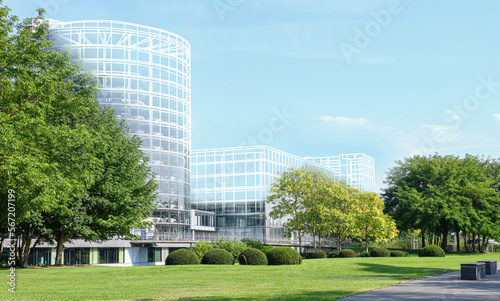 New project of modern business center in city
