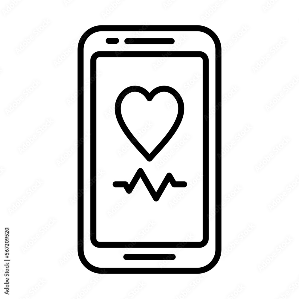 Heartbeat Mobile Pulse Tracker Icon Logo Design Vector Template Illustration Sign And Symbol Pixels Perfect Heartbeat Mobile Pulse Tracker Icon Logo Design Vector Template Illustration Sign And Symbol Pixels Perfect