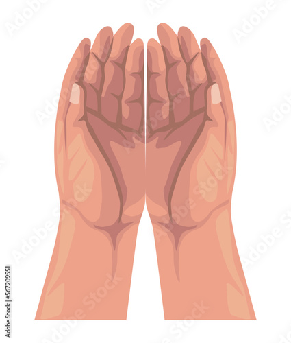 hands human protecting
