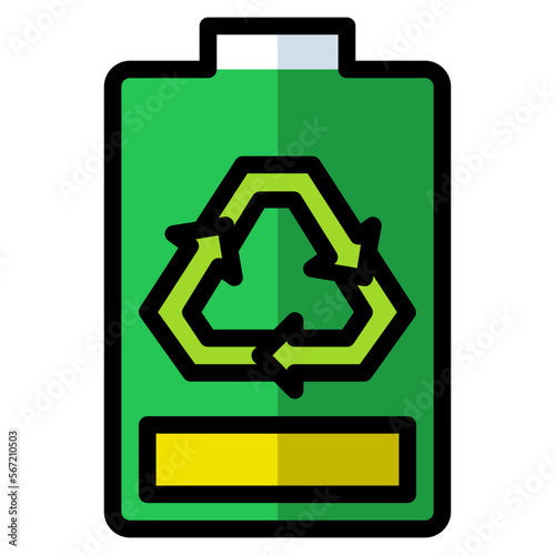 recycle filled outline icon