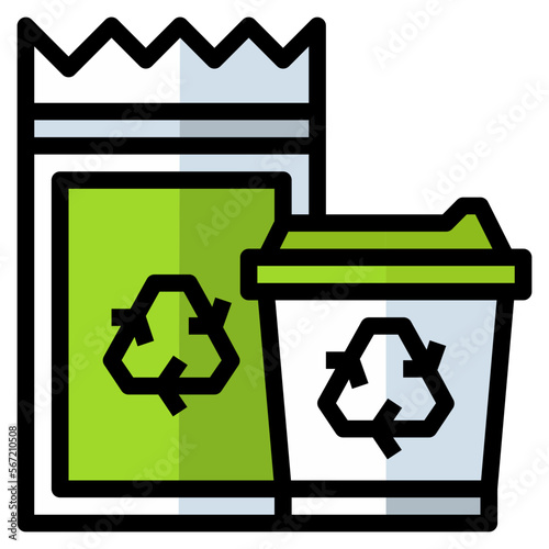 reuse filled outline icon