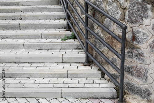 View of brick stairs in park