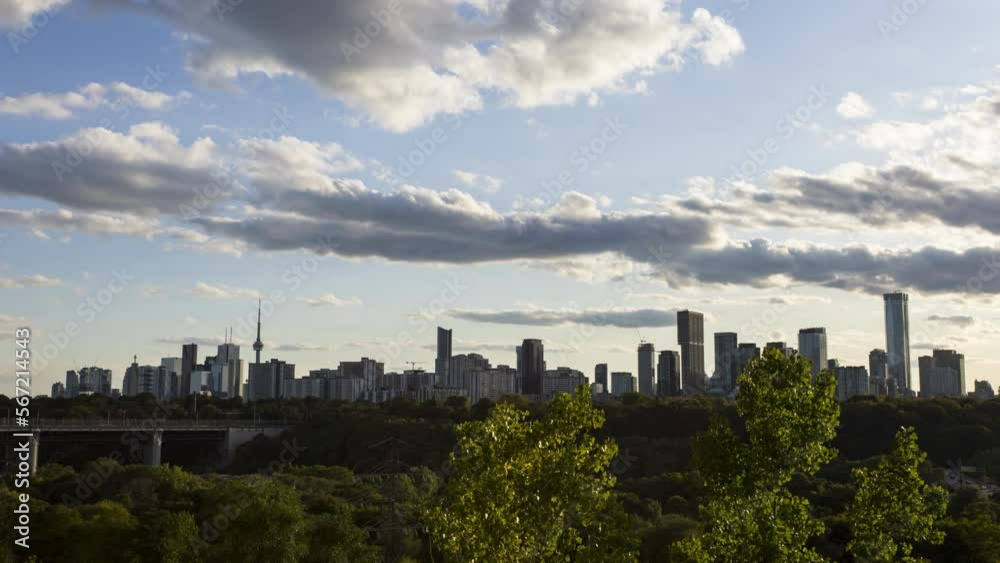 Sunset timelapse over the Toronto skyline from Chester Hill Lookout Sunset timelapse over the Toronto skyline from Chester Hill Lookout