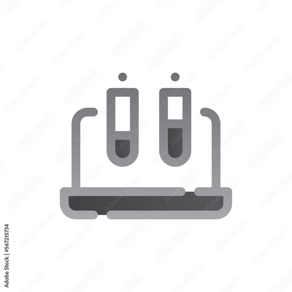 test tube two tone gradient icon test tube two tone gradient icon