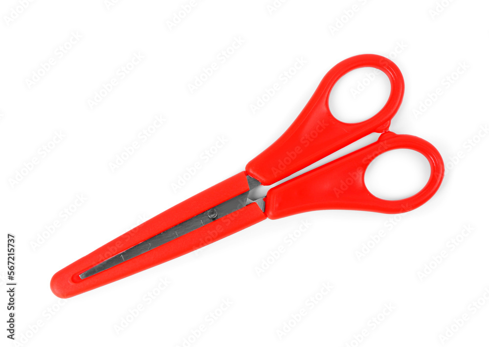 Office scissors on white background Office scissors on white background