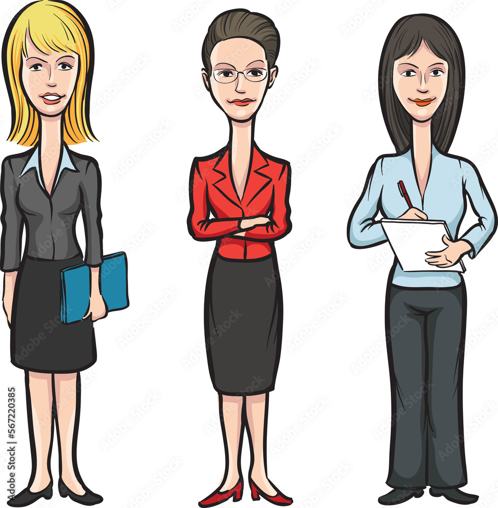 cartoon figures of office women - PNG image with transparent background cartoon figures of office women - PNG image with transparent background
