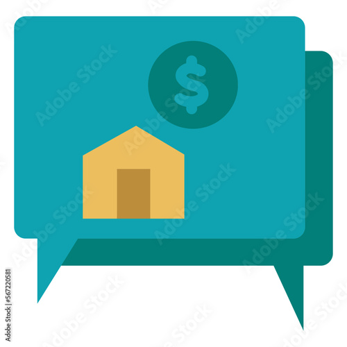 house offers flat icon