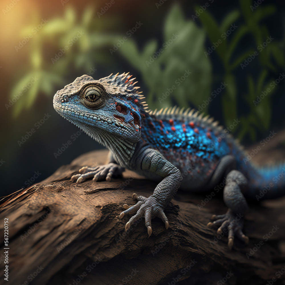 Obraz premium Illustration of a Lizard