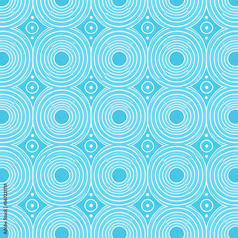 Vector pattern geometric line circle abstract seamless blue line