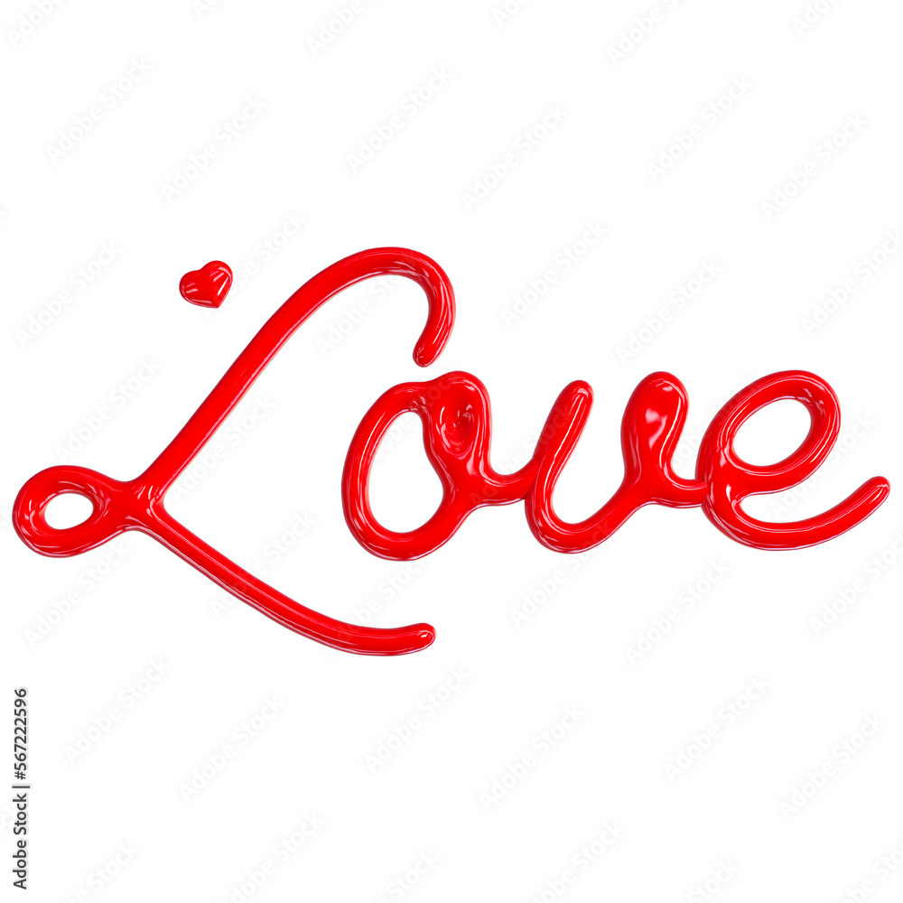 3D Text Love Heart with Generative AI 3D Text Love Heart with Generative AI