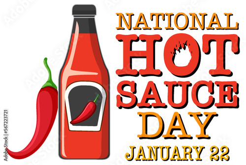 National hot sauce day banner