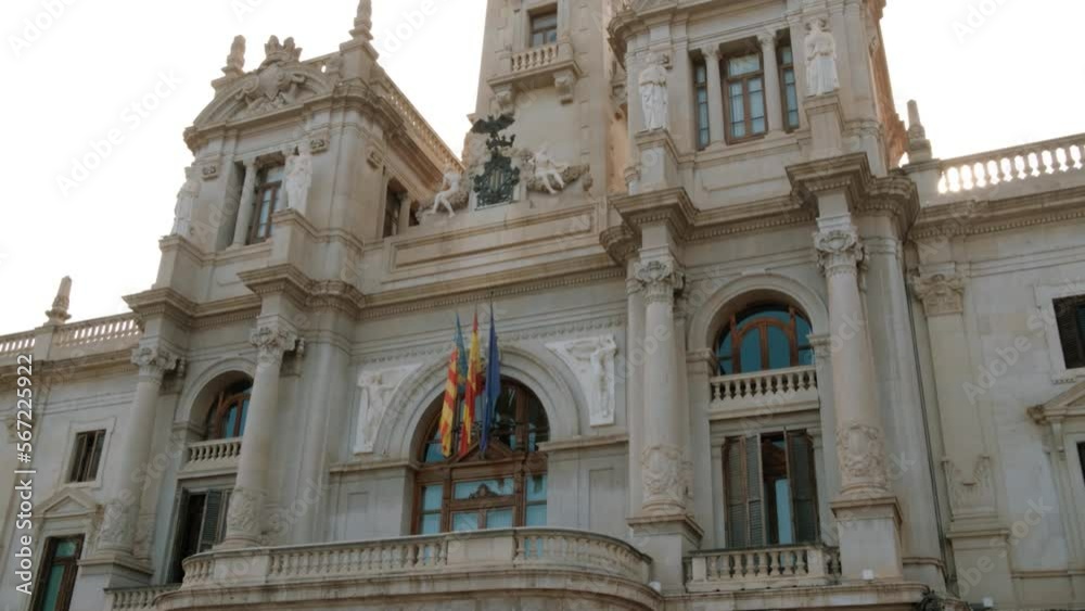 Revealing shot of Valencia city center. Revealing shot of Valencia city center.