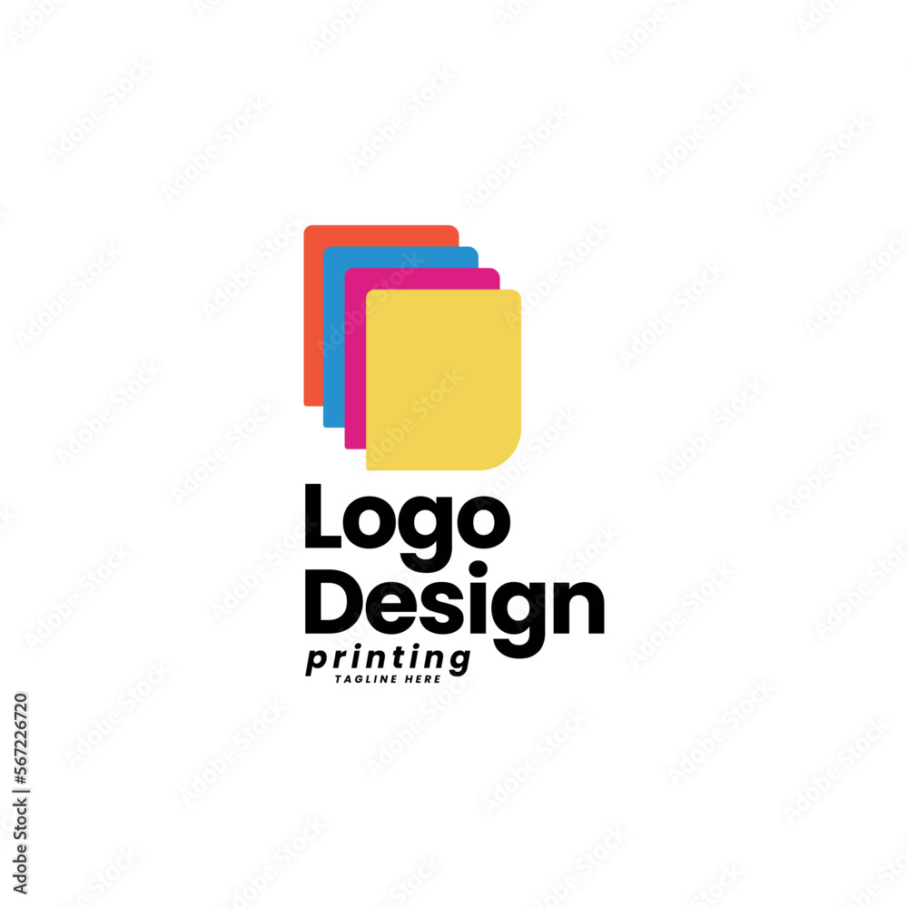 Fototapeta premium Digital print logo design template