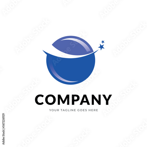 Colorful Star Logo With Symbol Sign Icon.