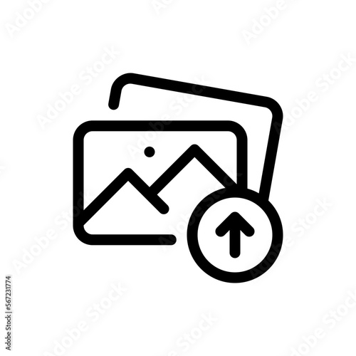 upload line icon