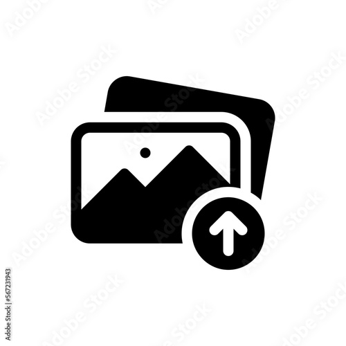 upload glyph icon