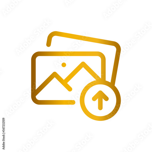 upload gradient icon