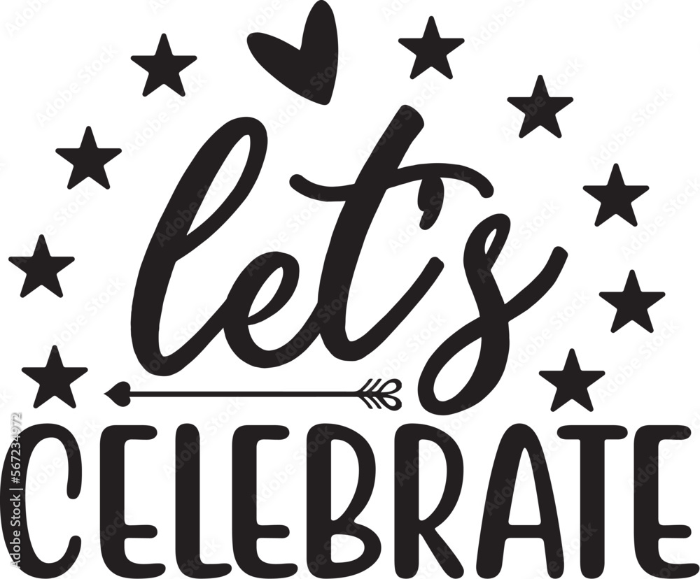 lets celebrate Stock Vector | Adobe Stock