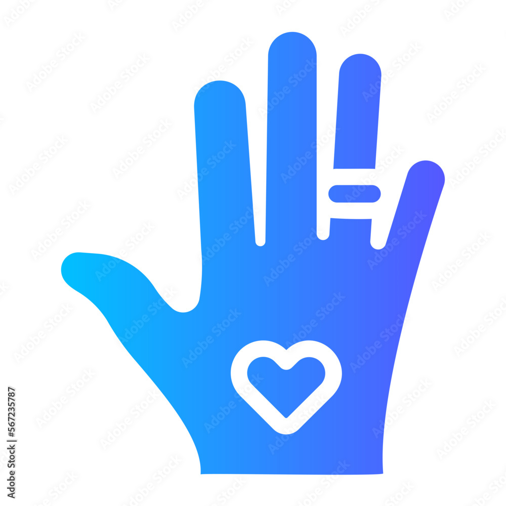 hand gradient icon hand gradient icon