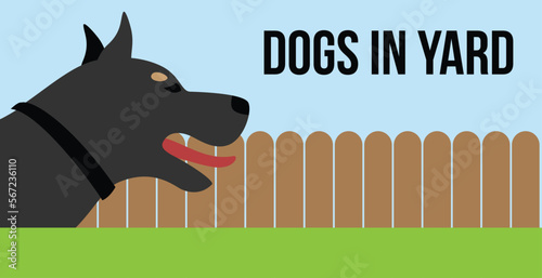Pets are currently in the yard