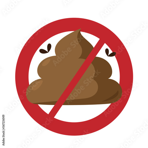 pets are not allowed to poop.