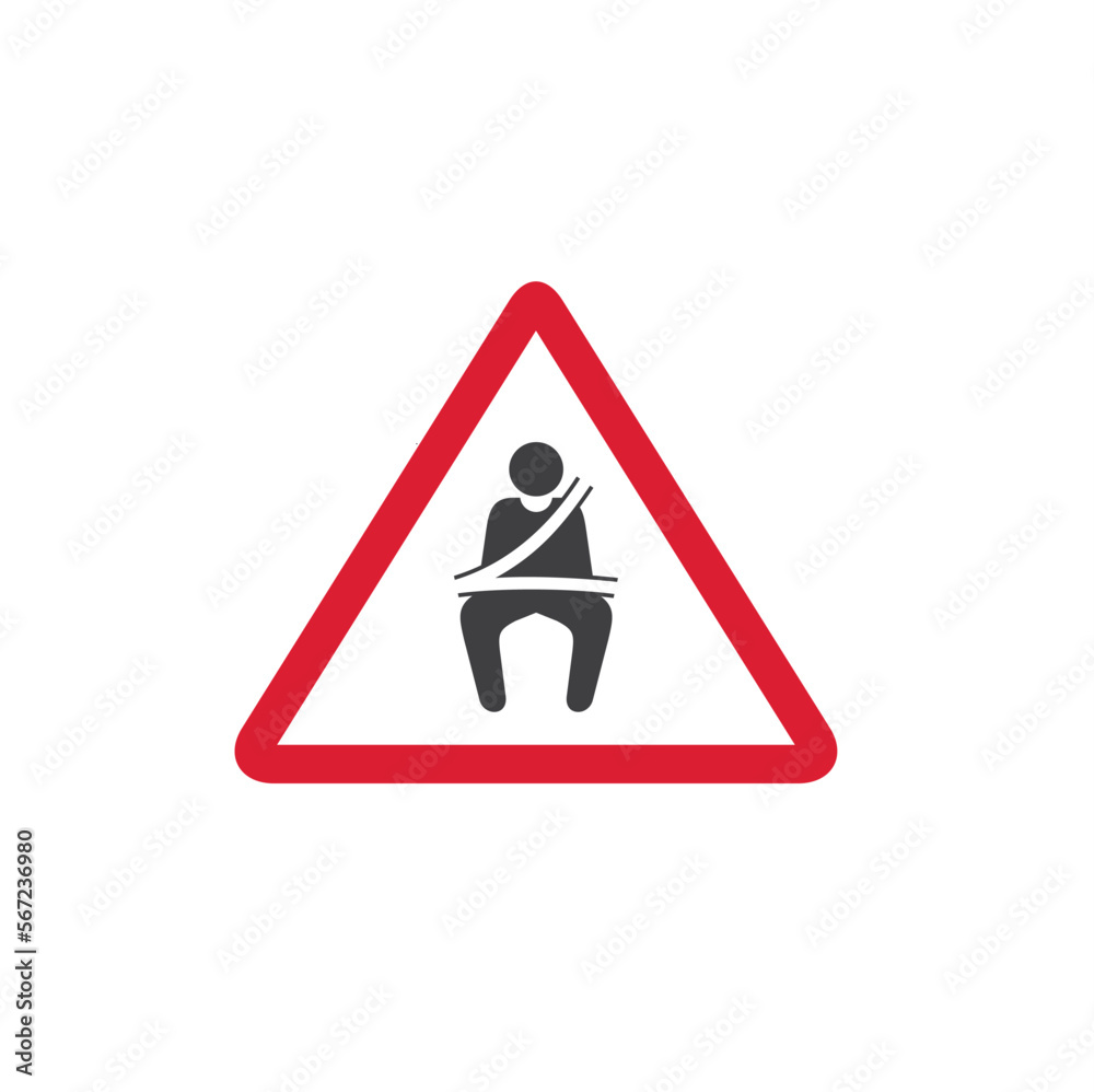 illustration of the recommendation to wear a seat belt illustration of the recommendation to wear a seat belt