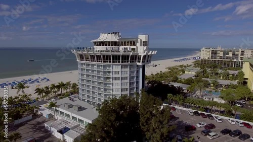 4K Drone Video of Beautiful Resorts on the Gulf of Mexico in St. Pete Beach, Florida photo