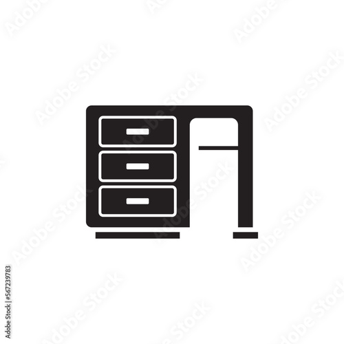 cupboard icon , furniture icon vector