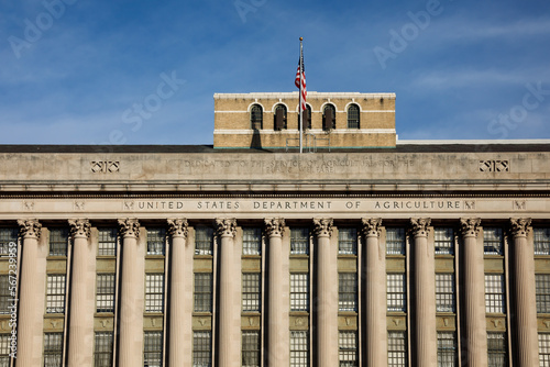 Exterior of the US Department of Agriculture on the National Mall in Washington, DC photo