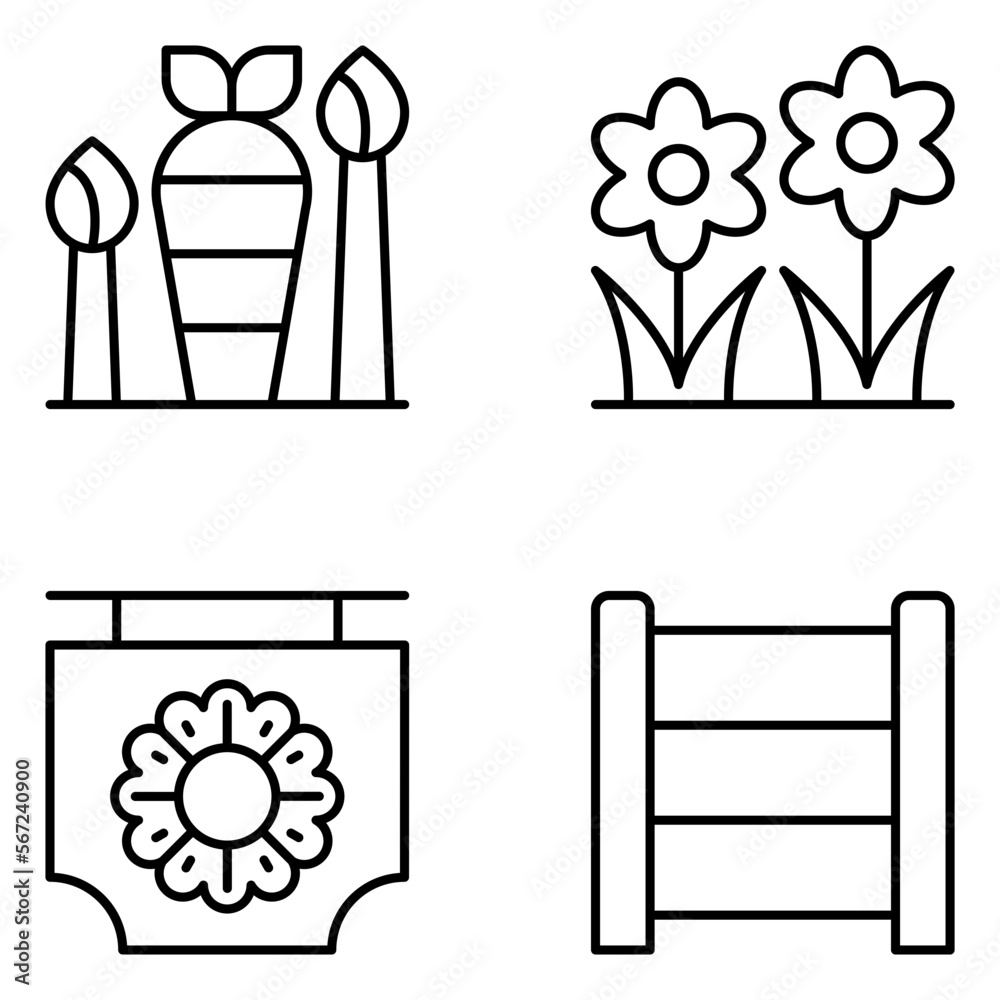 Agriculture Vector Line Icons Agriculture Vector Line Icons