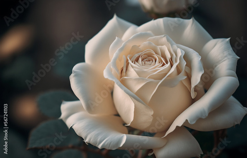 a white roses flower background, made with generative AI