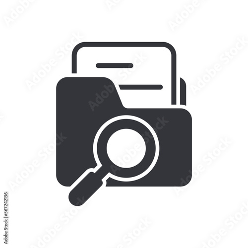 file search icon design vector template