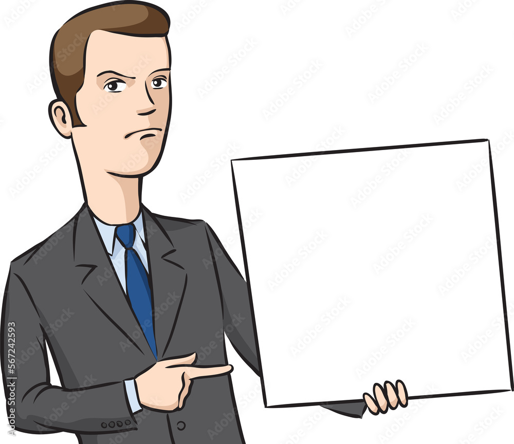 businessman angry pointing at blank placard - PNG image with transparent background businessman angry pointing at blank placard - PNG image with transparent background