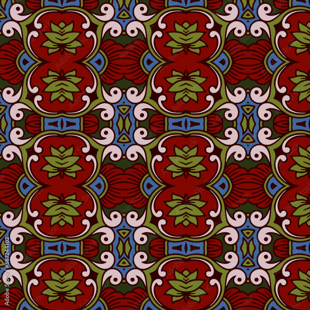 Ethnic Mandala Round Ornament Pattern 
