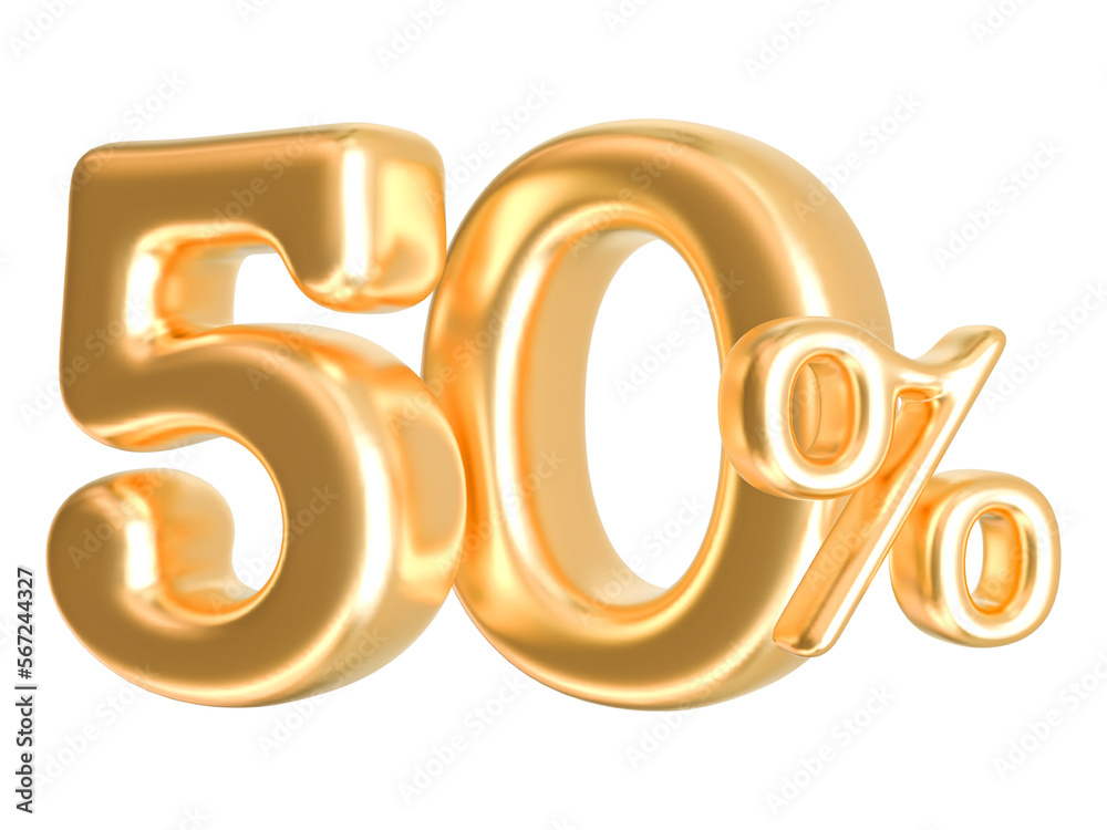 Discount 50 Percent Number Gold with Generative AI Discount 50 Percent Number Gold with Generative AI