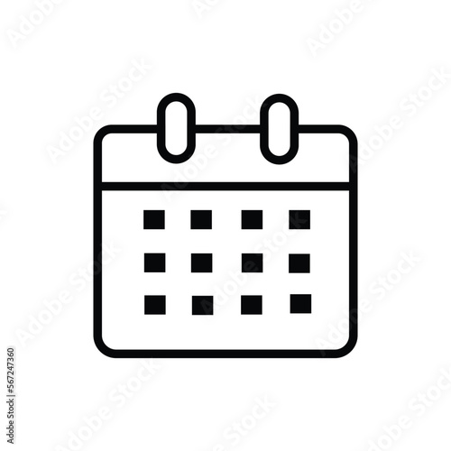 Calendar icon, vector illustration. Flat design style. calendar icon vector illustration isolated on white background, calendar icon Eps10. calendar icon graphic symbol vector design.