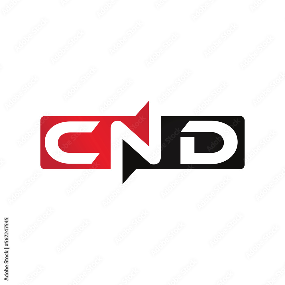 CND Monogram Initial Letters Logo Design CND Monogram Initial Letters Logo Design