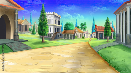 Ancient Rome at day illustration