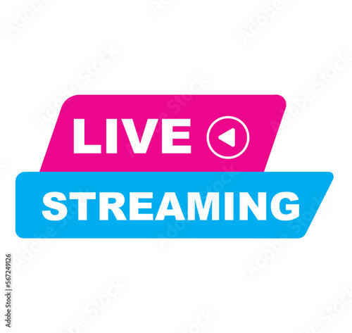 Live Streaming Button Design.