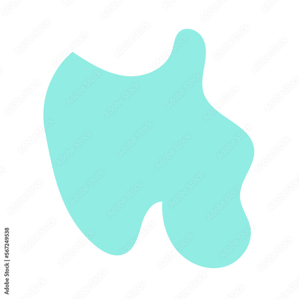 Pastel Abstract Shape Blob Decor Pastel Abstract Shape Blob Decor