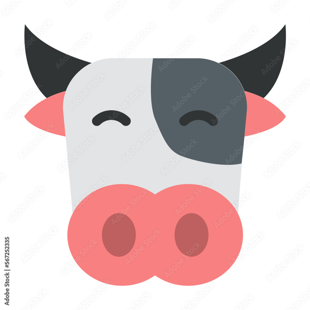 cow flat icon