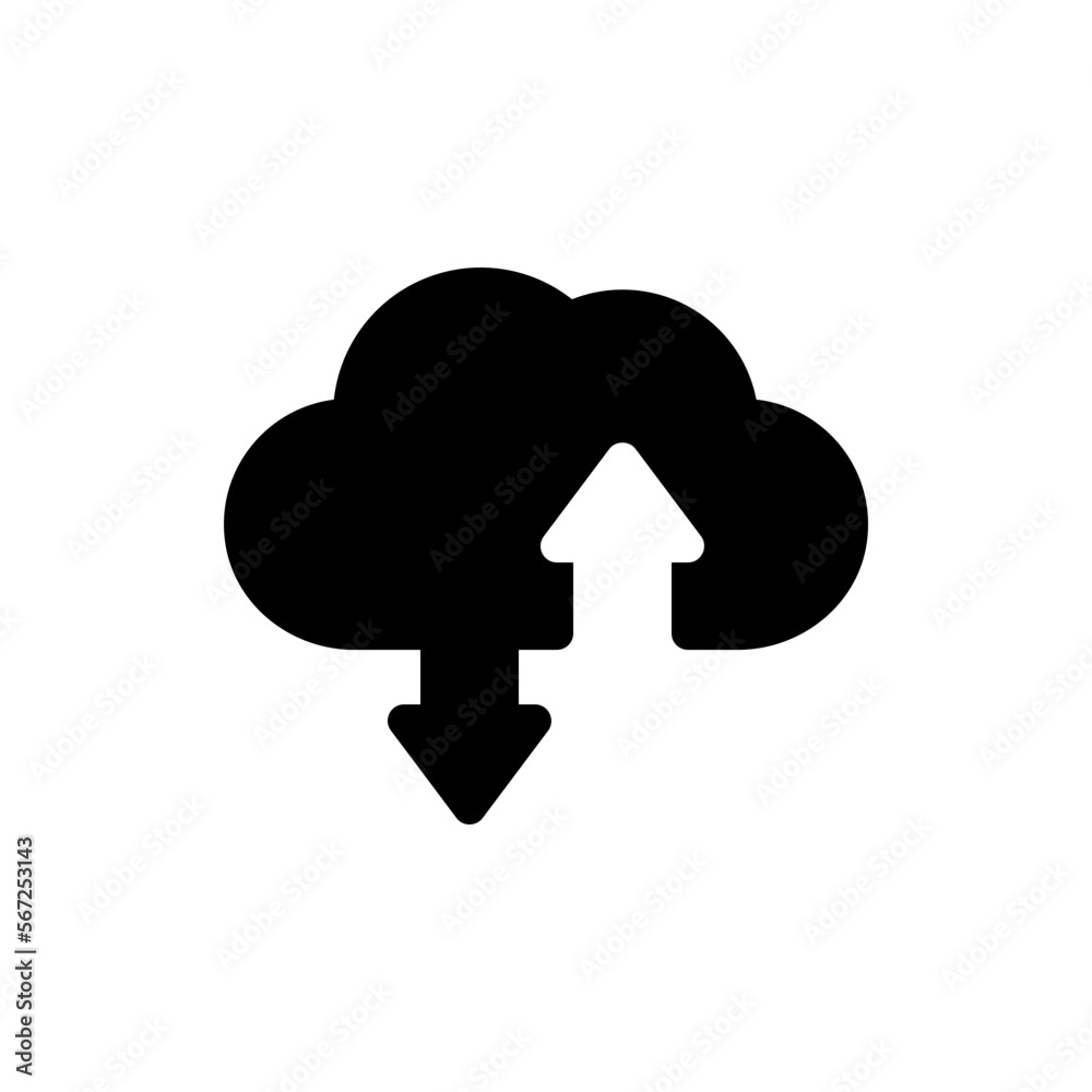 cloud glyph icon cloud glyph icon
